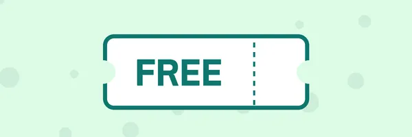 Illustration: an admission ticket marked FREE