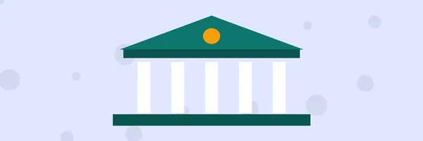 Illustration: a museum building with columns